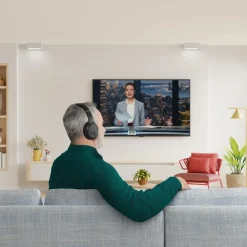Fernseh-Kopfhörer, Over-Ear, 2,4 GHz-Dongle + Bluetooth®, Lautstärkeregler