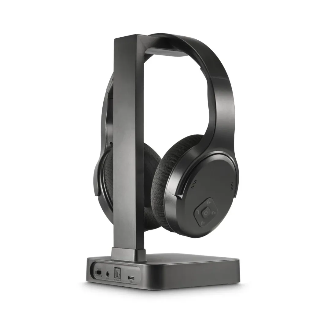 Fernseh-Kopfhörer, Over-Ear, 2,4 GHz-Station + Bluetooth®, Lautstärkeregler