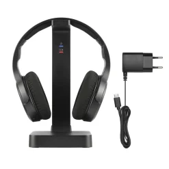 Fernseh-Kopfhörer, Over-Ear, 2,4 GHz-Station + Bluetooth®, Lautstärkeregler