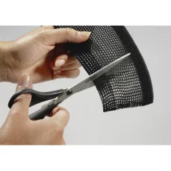 Flexibler Gewebe-Kabelschlauch, universal, 20 - 40 mm, 1,8 m, Schwarz
