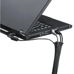 Flexibler Gewebe-Kabelschlauch, universal, 20 - 40 mm, 1,8 m, Schwarz