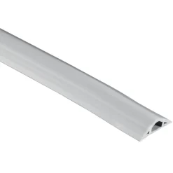 Flexibler Kabelkanal, selbstklebend, halbrund, 180 x 3 x 1 cm, PVC, Grau