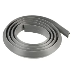 Flexibler Kabelkanal, selbstklebend, halbrund, 180 x 3 x 1 cm, PVC, Grau