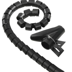 Flexibler Spiral-Kabelschlauch, universal, 20 mm, 2,5 m, Schwarz