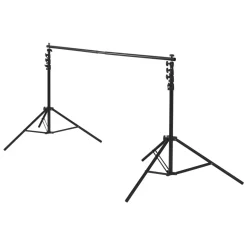 Foto-Hintergrundsystem für Studio und unterwegs, 158-295 cm, ausziehbar
