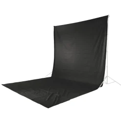 Fotostudio-Hintergrund, Stoff, 2,95 x 6 m, Schwarz