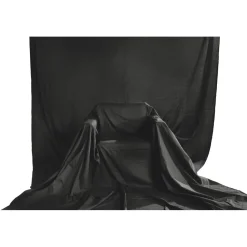 Fotostudio-Hintergrund, Stoff, 2,95 x 6 m, Schwarz