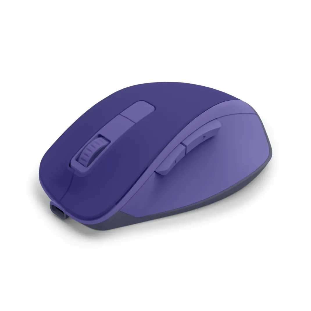 Funkmaus "WM-500", ergonomisch, 6 Tasten, ohne Klickgeräusch, Akku, Blau