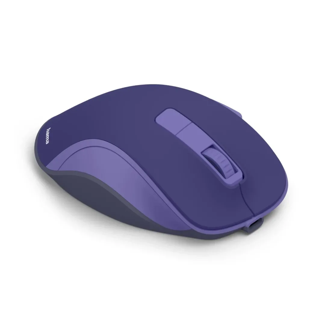 Funkmaus "WM-500", ergonomisch, 6 Tasten, ohne Klickgeräusch, Akku, Blau