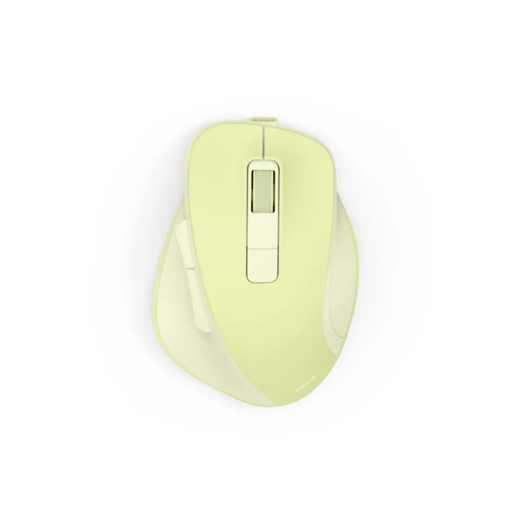 Funkmaus "WM-500", ergonomisch, 6 Tasten, ohne Klickgeräusch, Akku, Grün