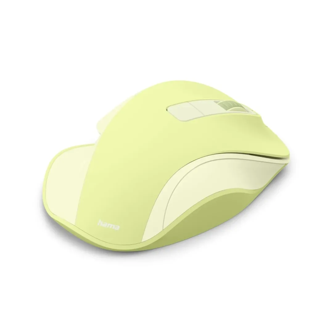 Funkmaus "WM-500", ergonomisch, 6 Tasten, ohne Klickgeräusch, Akku, Grün