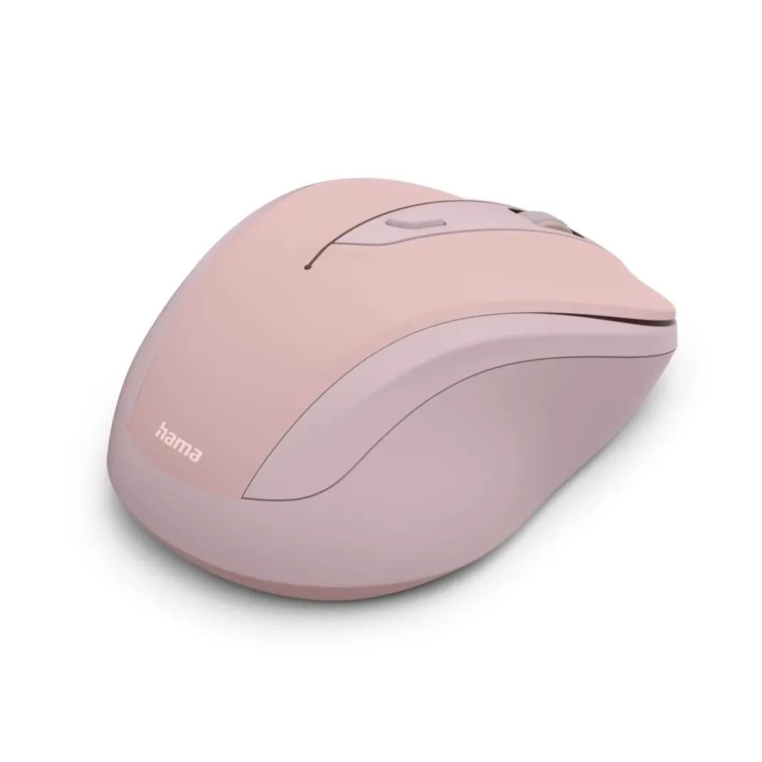 Funkmaus "WM-400", ergonomisch, optisch, 6 Tasten, ohne Klickgeräusch, Pink