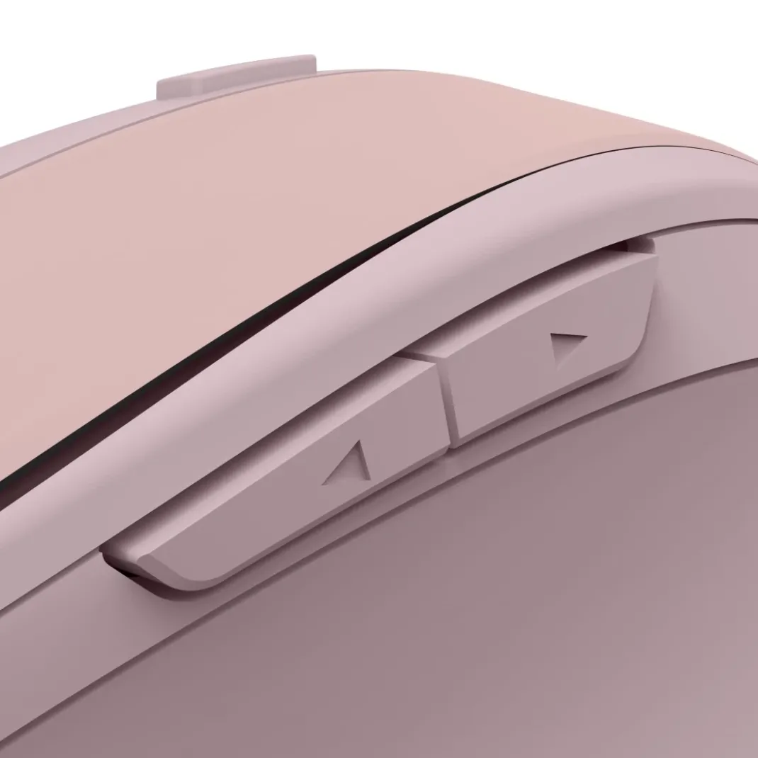 Funkmaus "WM-400", ergonomisch, optisch, 6 Tasten, ohne Klickgeräusch, Pink