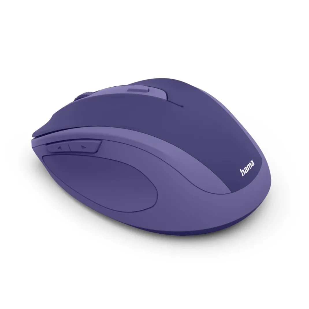 Funkmaus "WM-400", ergonomisch, optisch, 6 Tasten, ohne Klickgeräusch, Blau