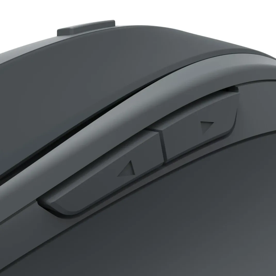 Funkmaus "WM-400", ergonomisch, optisch, 6 Tasten, ohne Klickgeräusch, SW