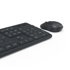 Funktastatur mit Maus "WKM-200", kabellos, 8 Media-Tasten, Schw., QWERTZ DE