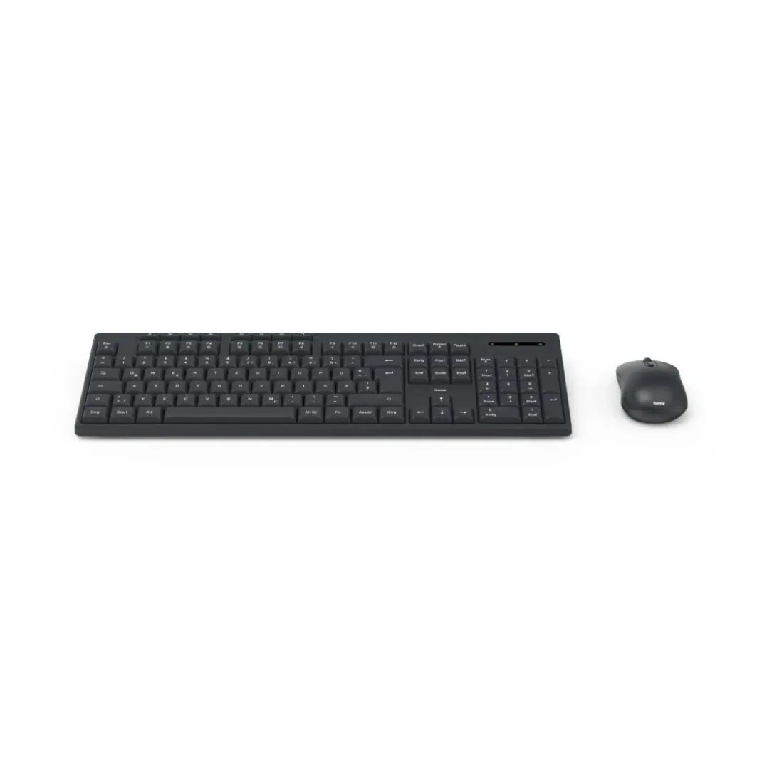 Funktastatur mit Maus "WKM-200", kabellos, 8 Media-Tasten, Schw., AZERTY FR