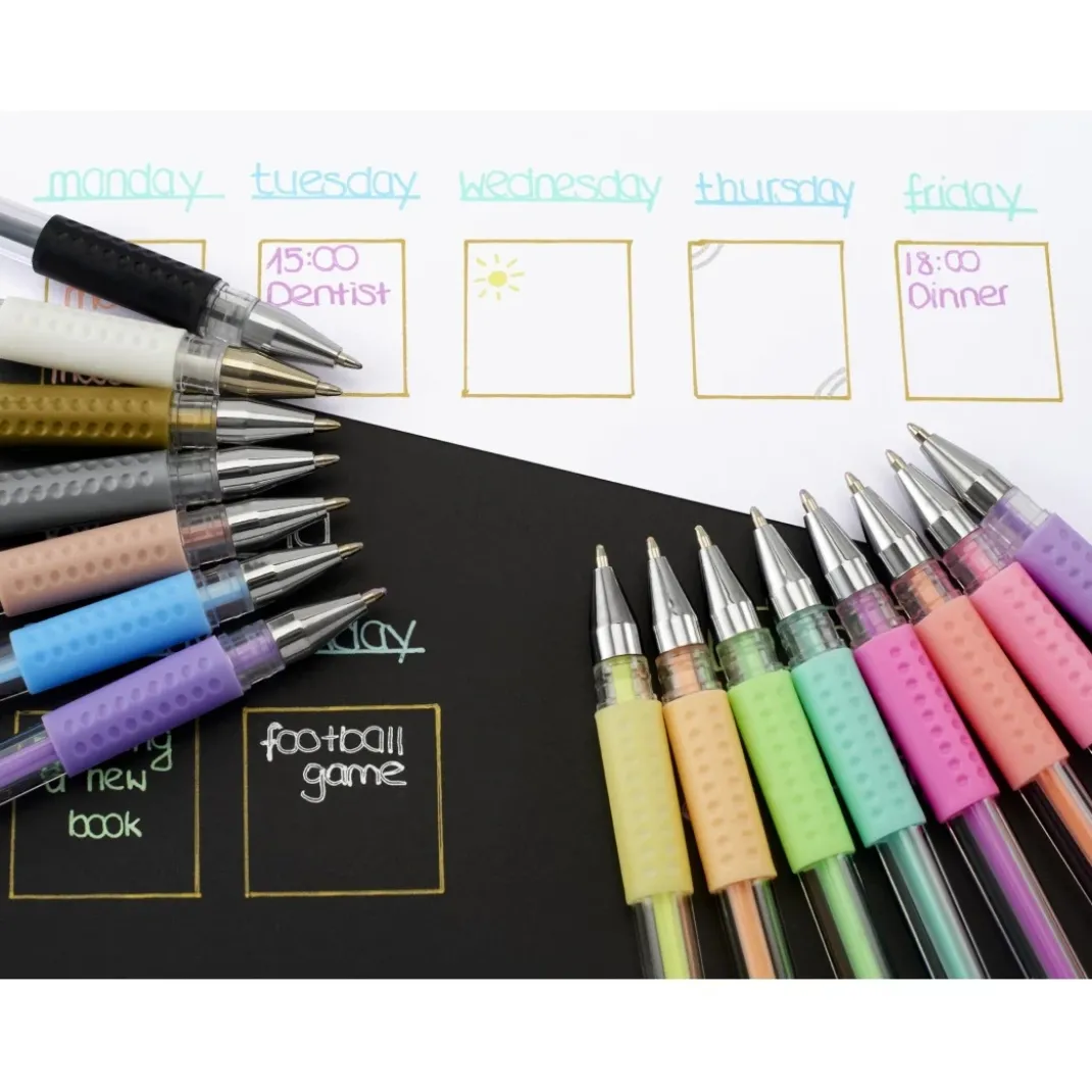 Gelschreiber 15-er Set "Pastell & Classic"