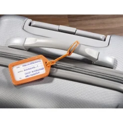 Gepäckanhänger, 9 x 5 cm, 2er-Set, Orange