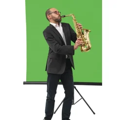 Greenscreen Hintergrund, Stoff, 2,95 x 6 m, Grün