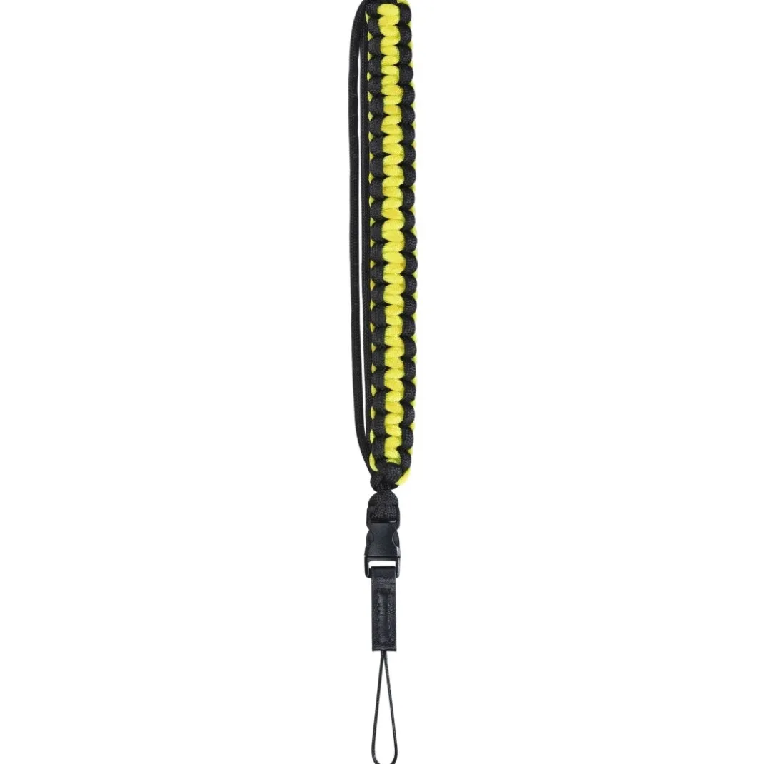 Handschlaufe "Braid 20", Schnellverschluss, Länge 20 cm, Schwarz/Gelb
