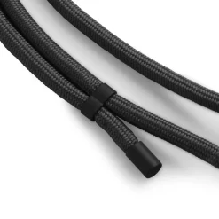 Handyband zum Umhängen, universal, verstellbar, Karabiner, 2 m, Schwarz