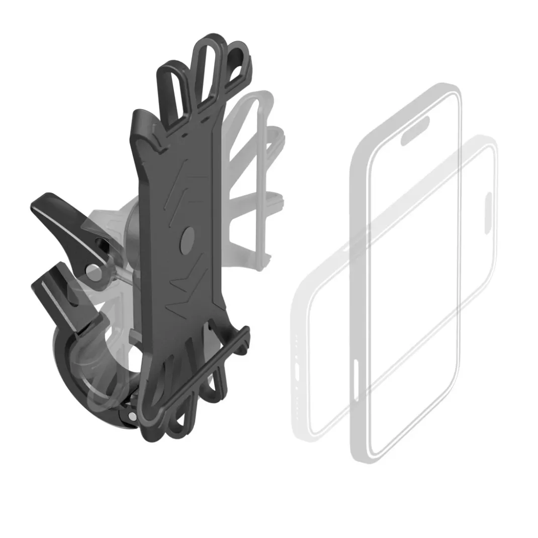 Handyhalterung für E-Bike, schnelle Anbringung, Silikon, drehbar, universal