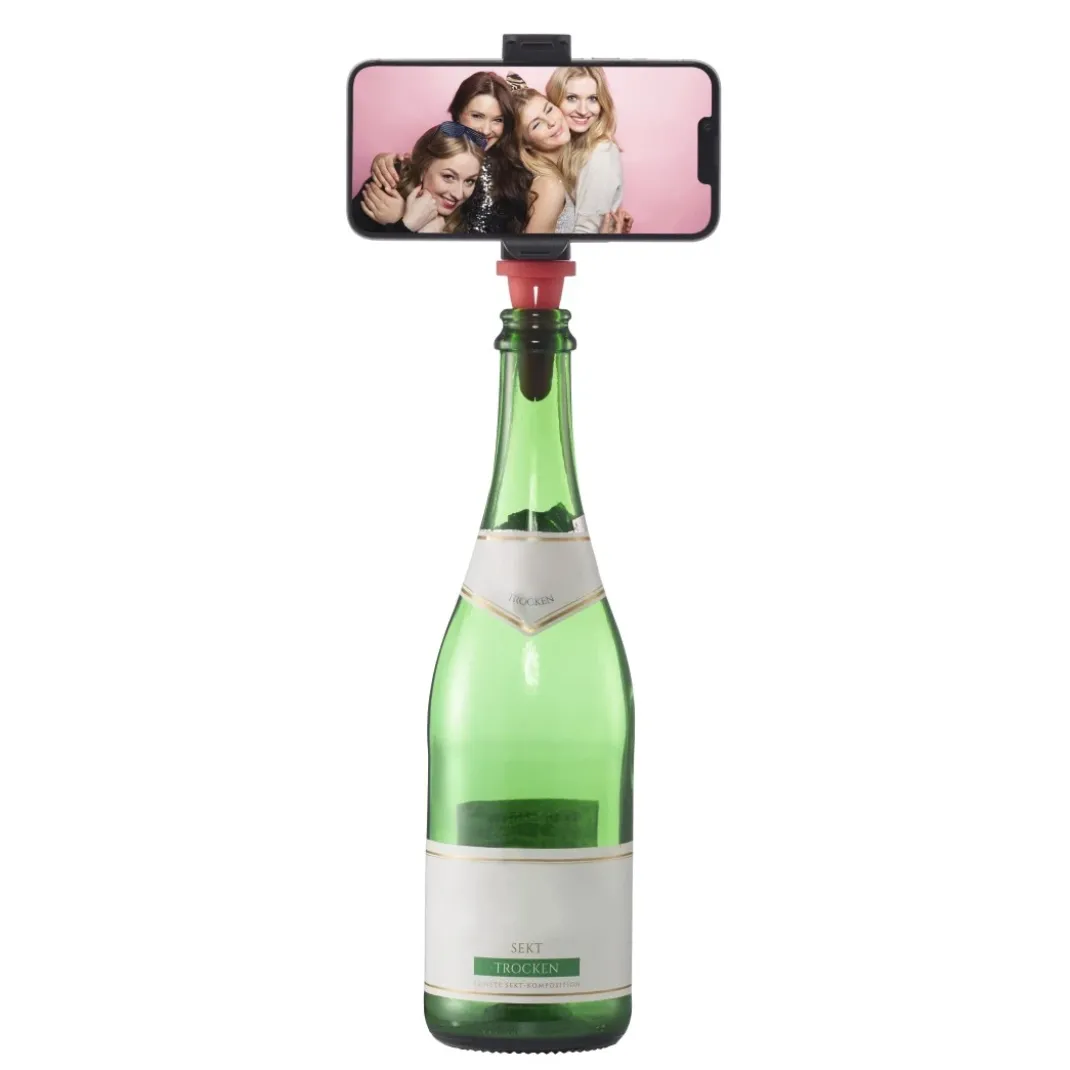 Handyhalterung für Flaschen "Bottle Pod Fun", für Smartphones 5,8 - 8,5 cm