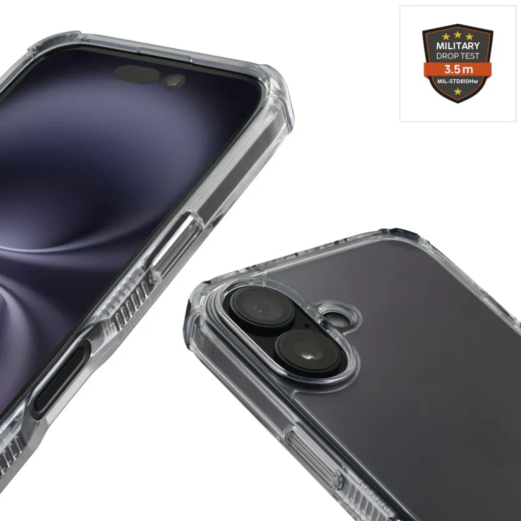 Handyhülle "Extreme Protect" für Apple iPhone 16, durchsichtig