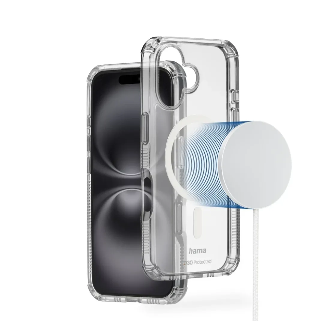 Handyhülle "Extreme Protect" für iPhone 17, magnetisch, durchsichtig