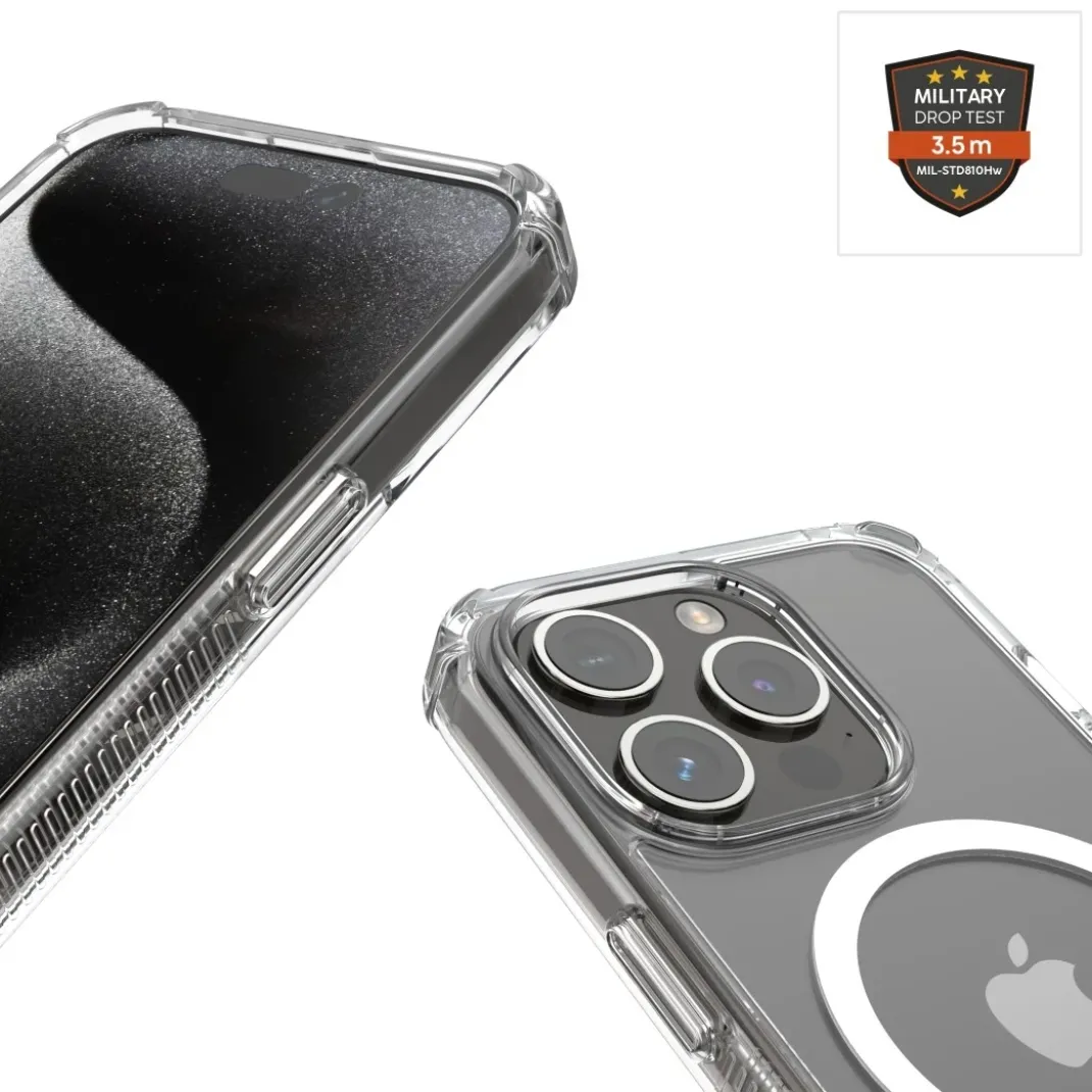 Handyhülle "Extreme Protect" für Apple iPhone 16, magnetisch, durchsichtig
