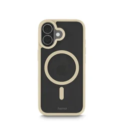 Handyhülle "Frame Protect" für iPhone 17, magnetisch, durchsichtig, Beige