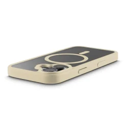 Handyhülle "Frame Protect" für iPhone 17, magnetisch, durchsichtig, Beige