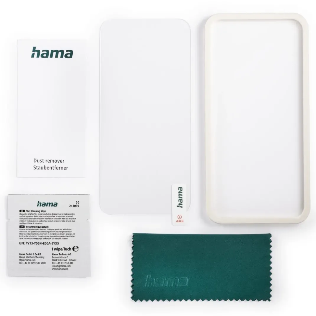Handy-Schutzglas "Clear Protect" für Apple iPhone 15 Pro, Montagehilfe