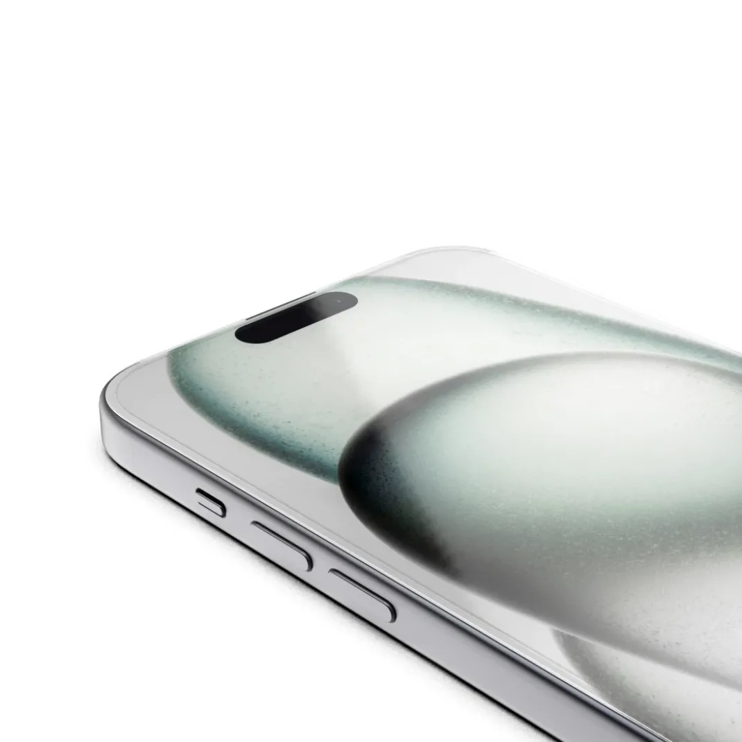 Handy-Schutzglas "Clear Protect" für Apple iPhone 15 Pro, Montagehilfe