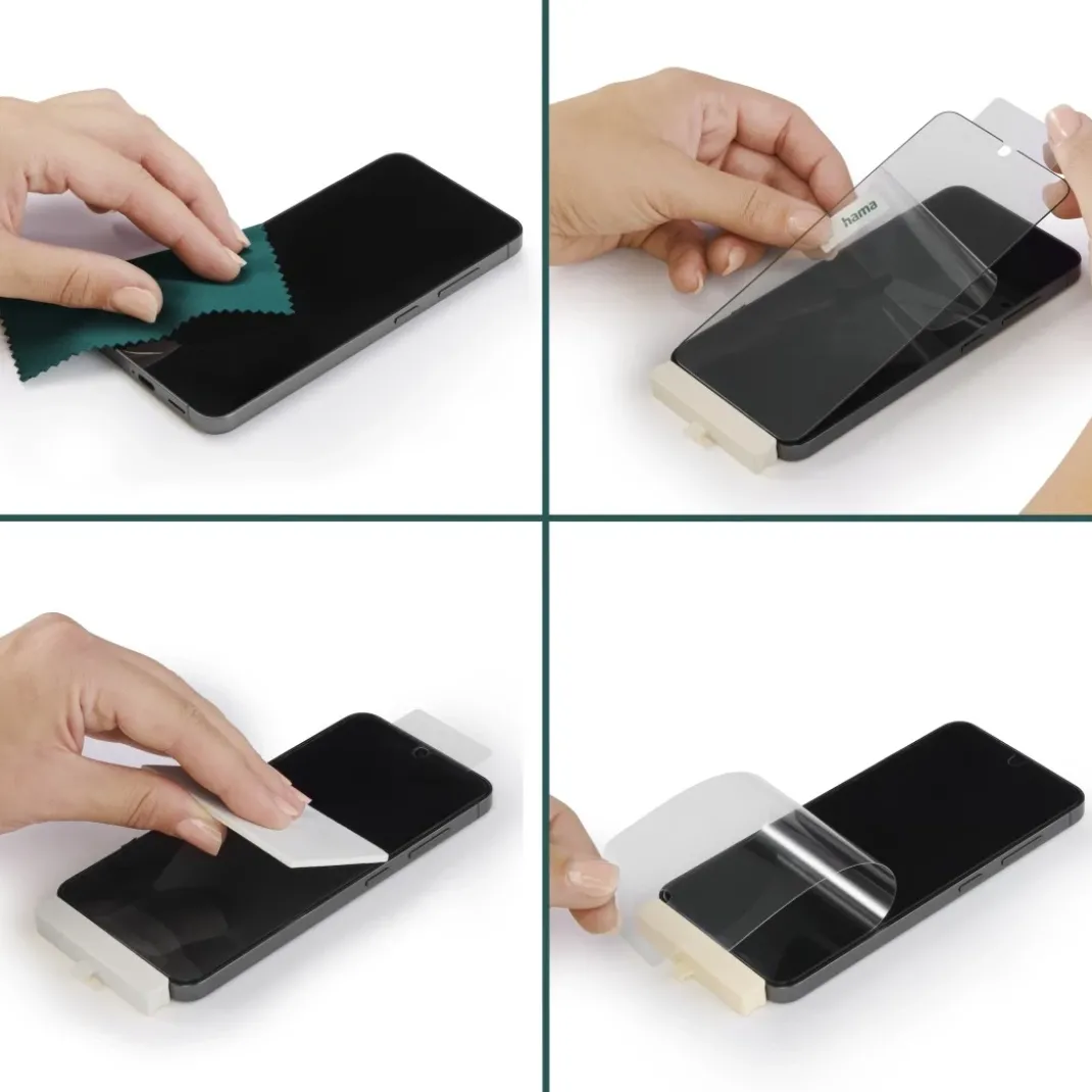 Handy-Schutzglas "Super Hybrid" für Samsung Galaxy S26 Ultra, Montagehilfe