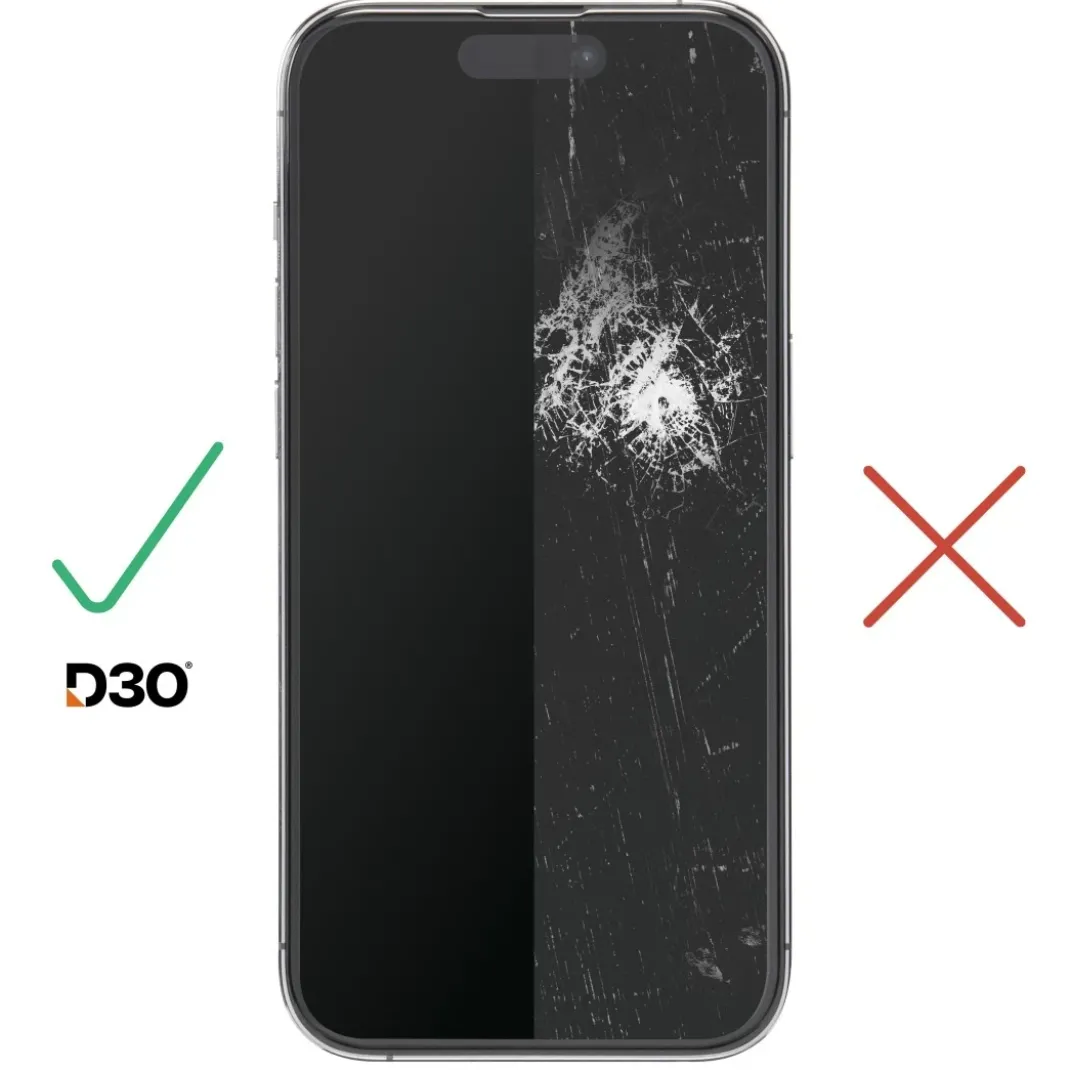 Handy-Schutzglas "Super Hybrid" für iPhone 13/13 Pro/14/16e/17e