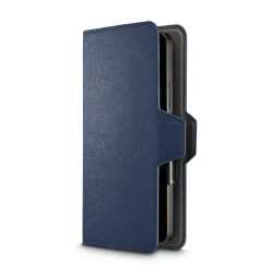 Handytasche, Universal, für Handygröße 7,5 x 15,3 cm, 3 Fächer, Blau
