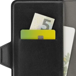 Handytasche, Universal, für Handygröße 7,5 x 15,3 cm, 3 Fächer, Schwarz