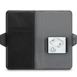 Handytasche, Universal, für Handygröße 7,5 x 15,3 cm, 3 Fächer, Schwarz