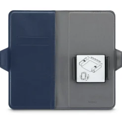 Handytasche, Universal, für Handygröße 8,0 x 17,0 cm, 3 Fächer, Blau