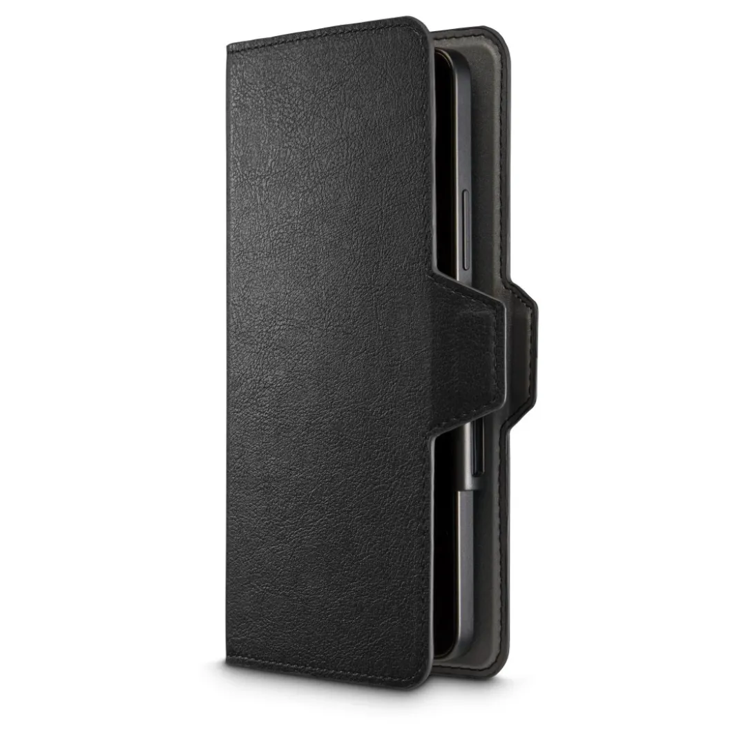 Handytasche, Universal, für Handygröße 8,0 x 17,0 cm, 3 Fächer, Schwarz