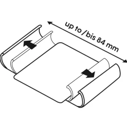 Handytasche, Universal, für Handygröße 8,0 x 17,0 cm, 3 Fächer, Rot