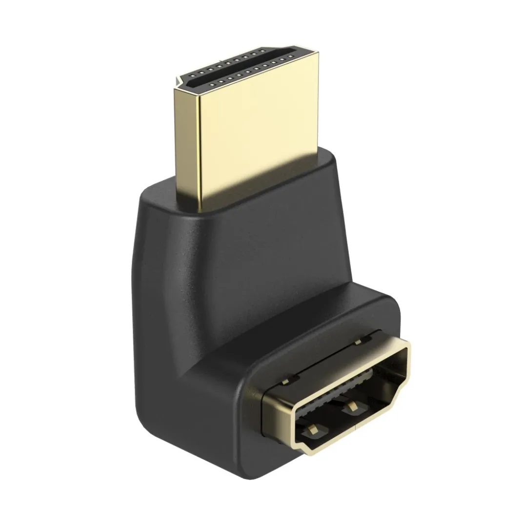 High Speed HDMI™-Winkeladapter, Stecker - Kupplung, 90°