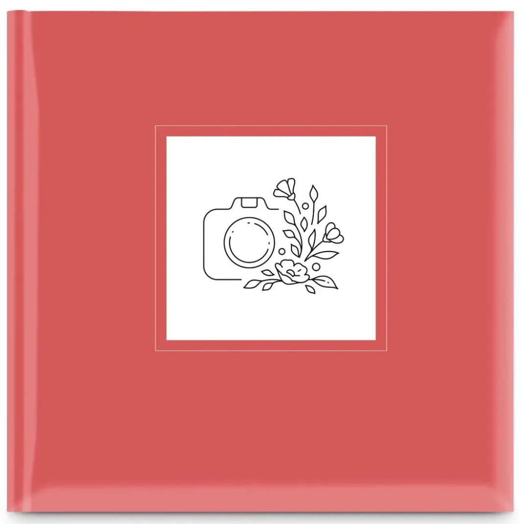 Jumbo-Album "Colorful Lineart", 30x30 cm, 80 weiße Seiten, Rot