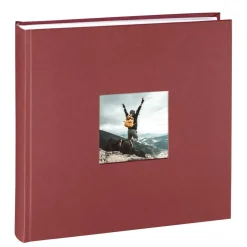 Jumbo-Album "Fine Art", 30x30 cm, 100 weiße Seiten, Bordeaux