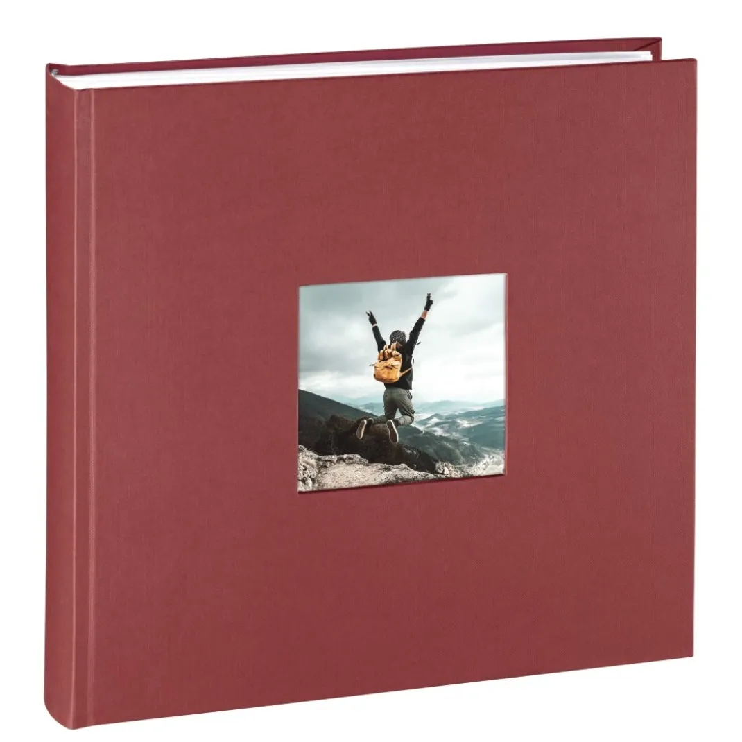 Jumbo-Album "Fine Art", 30x30 cm, 100 weiße Seiten, Bordeaux