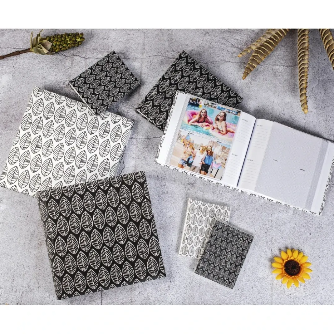 Jumbo-Album "La Fleur", 30x30 cm, 100 schwarze Seiten, Weiß