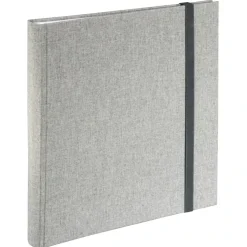 Jumbo-Album "Tessuto", 30x30 cm, 60 weiße Seiten, Grau