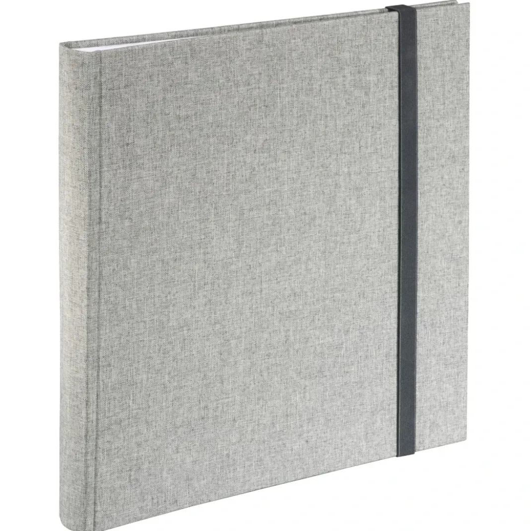Jumbo-Album "Tessuto", 30x30 cm, 60 weiße Seiten, Grau